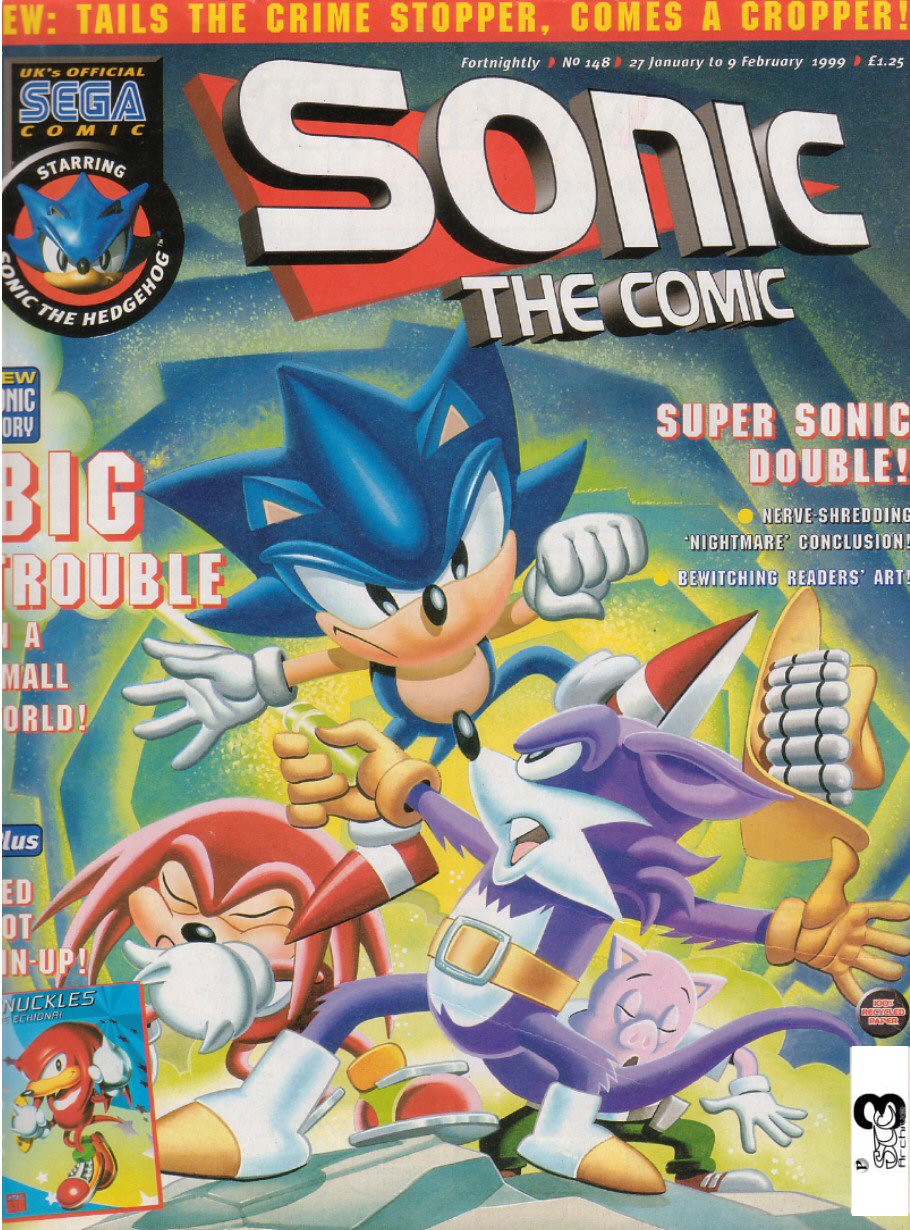 Sonic - The Comic Issue No. 148 Cover Page